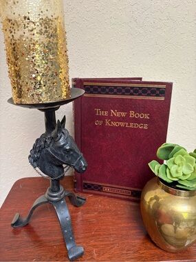 Vintage Horse Head Candle Pillar